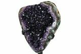 Amethyst Geode Section on Metal Stand - Uruguay #139803-1